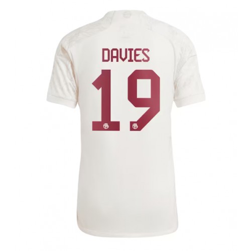 Dres Bayern Munich Alphonso Davies #19 Rezervni 2023-24 Kratak Rukav